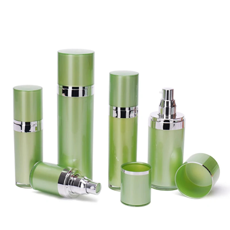 Custom Cosmetic Skincare Packaging Set Container Cream Luxury Glass Lotion Pump Bottle
