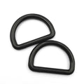 Black Multi-Purpose Plastic 2.5cm D Ring D Shaped Buckle for Harnesses Clothes Dog Leashes Backpacks Purse Strap Accessories