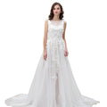 Mesh Three-dimensional Beaded Evening Dress 2025 Evening Gown Dress Elegant White Wedding Dress