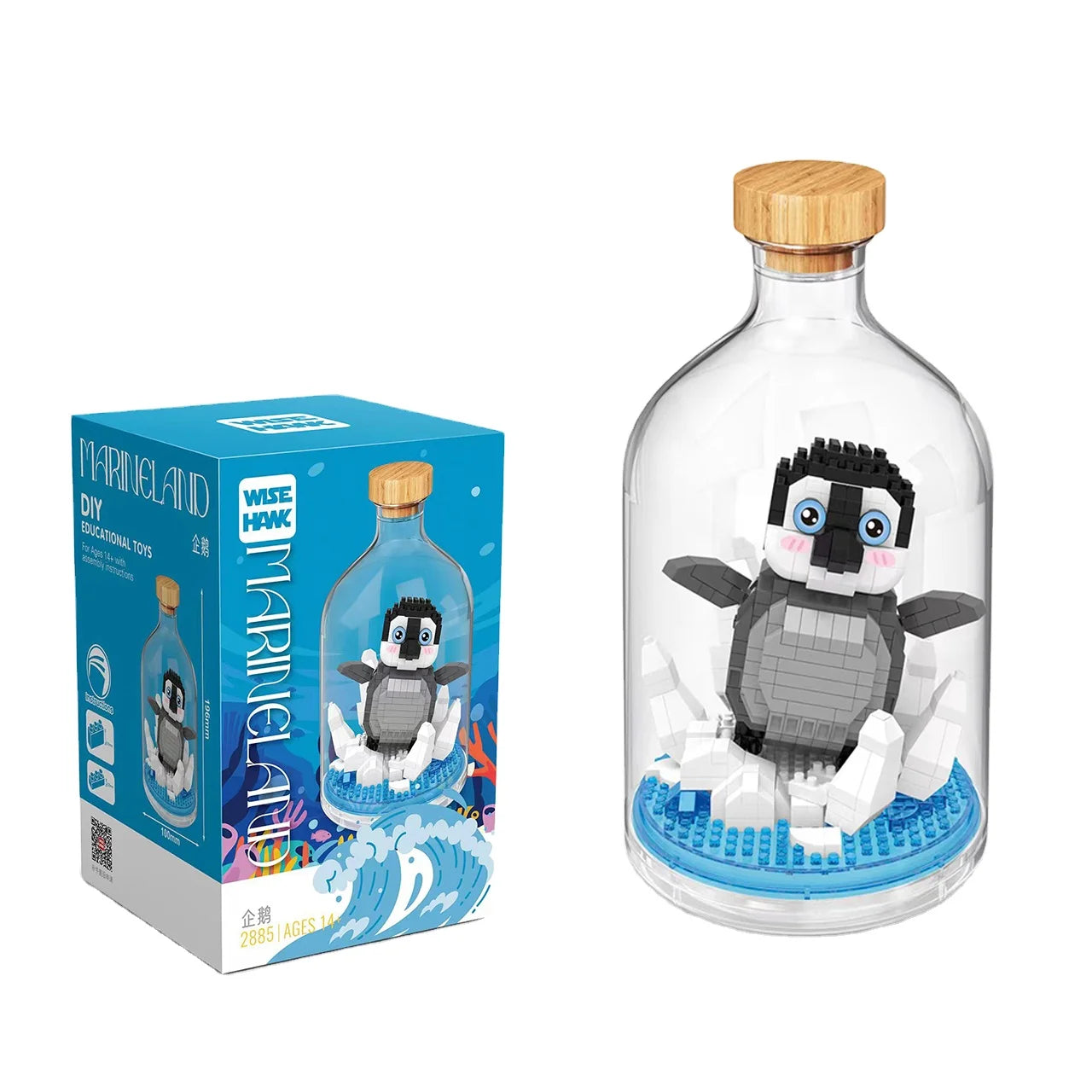 Best Selling Mini Building Blocks Set Fashion Plastic Diamond Brick Animal Penguin Model Assembly Toys for Kids Age 5 7 Years