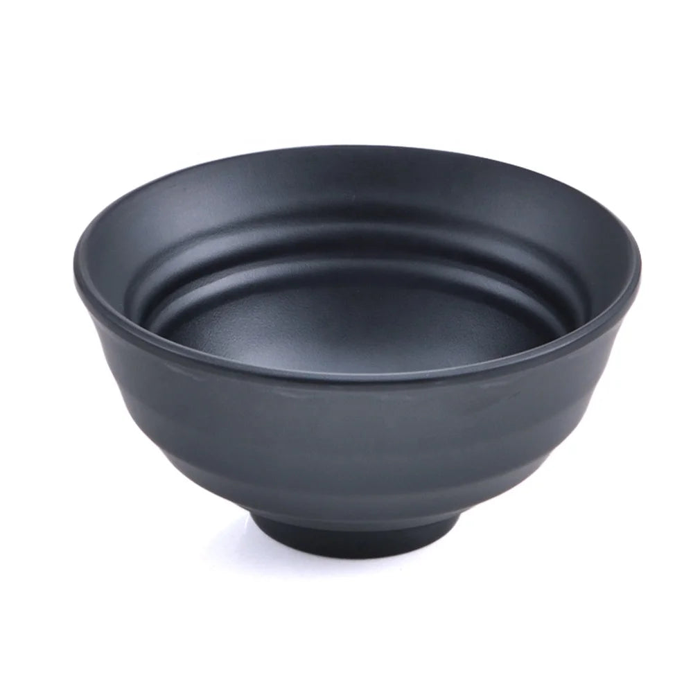 Unbreakable Restaurant Dinnerware Soup Serving 4 Inch Black Melamine Rice Bowl