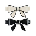 Black and White Bow Hair Clip Big Size Hair Barrette Clips High Quality Acetate Bow Hair Clip for Girls
