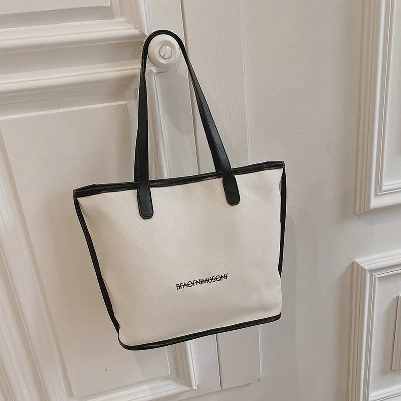 Accept Customization Fashion All-match One-shoulder Canvas Handbags High-quality Large-capacity Tote Bags for Women