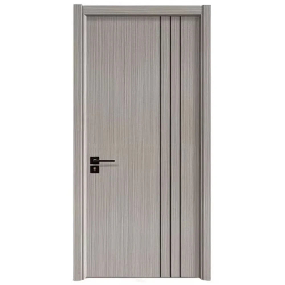 2025 Wholesale Latest Design Composite Wood Door Modern Single Leaf Interior Exterior School Bedroom Villa Commercial Buildings