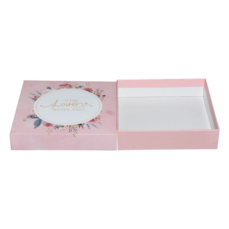 Pink Gift Boxes Lid Lift Off Gift Box Gift Boxes for Cosmetics