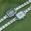 Hot Selling Women's Quartz Watch Modular Diamond Bracelet European American Alloy Glass Eco-Friendly Stainless Steel Band