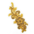 WRA-1022 Keering New Arrival Iron on Hotfix Crystal Patch Flower Bridal Rhinestone Applique