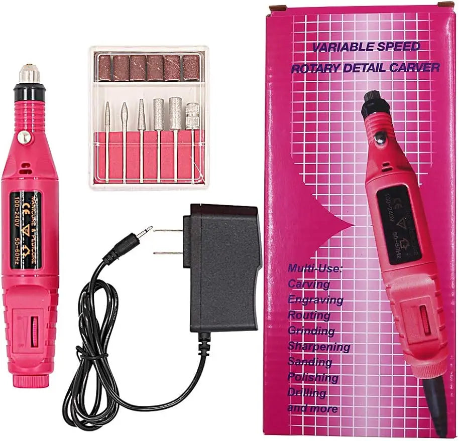 Electric Nail Drill Machine for Manicure Pedicure 35000RPM Professional Salon Tool