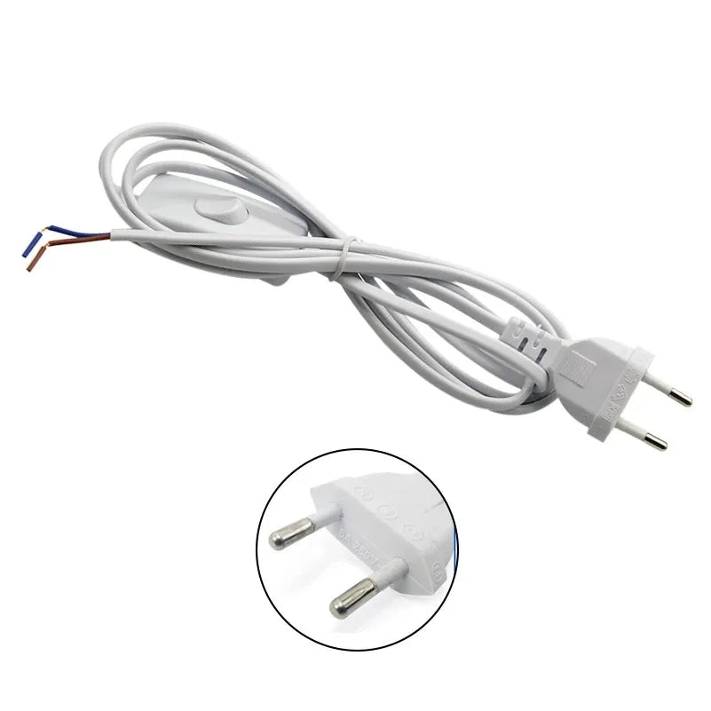 0.75mm Wholesale Europe Standard Power Cable EU Plug 3 Pin to IEC AC Power Cord Electricity Extension Cord