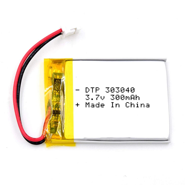 Storage Lithium Polymer Batteries 303040 3.7V 300mAh Li-polymer Rechargeable Lipo Recharge Battery for Electric Toys Battery Use