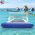 Chinese Factory Inflatable Water Floating Bounce Volleyball Jump Game for Water Recreation