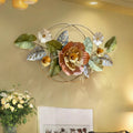 115x60 Flower Metal Home Art Wall Decor 3D Light Luxury Wall Hanging Decoration for Meeting Living Room Factory Price Wholesale