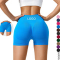 Wholesale Summer High Waisted Quick Dry Women Ribbed Booty Lifting Workout Gym Fitness Yoga Short