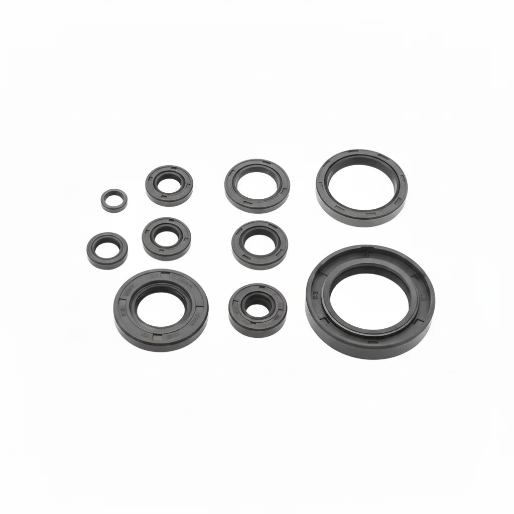 NRTeam Engine Oil Seal Kit for Suzuki RMZ 450 05-07 Durable EPDM NBR Silicone Rubber FKM Piston Valve Stem Seals Mechanical
