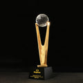 High-end Custom Golf Ball Crystal Trophy Custom Metal Trophy Resin Sports Award Trophy for Souvenir