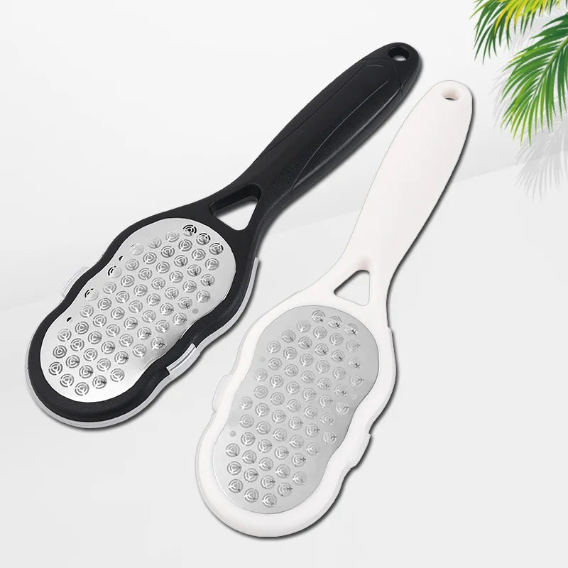 Stainless Steel Foot File Foot Peeling Calluses Pedicure File with Storage Box Foot Grinder
