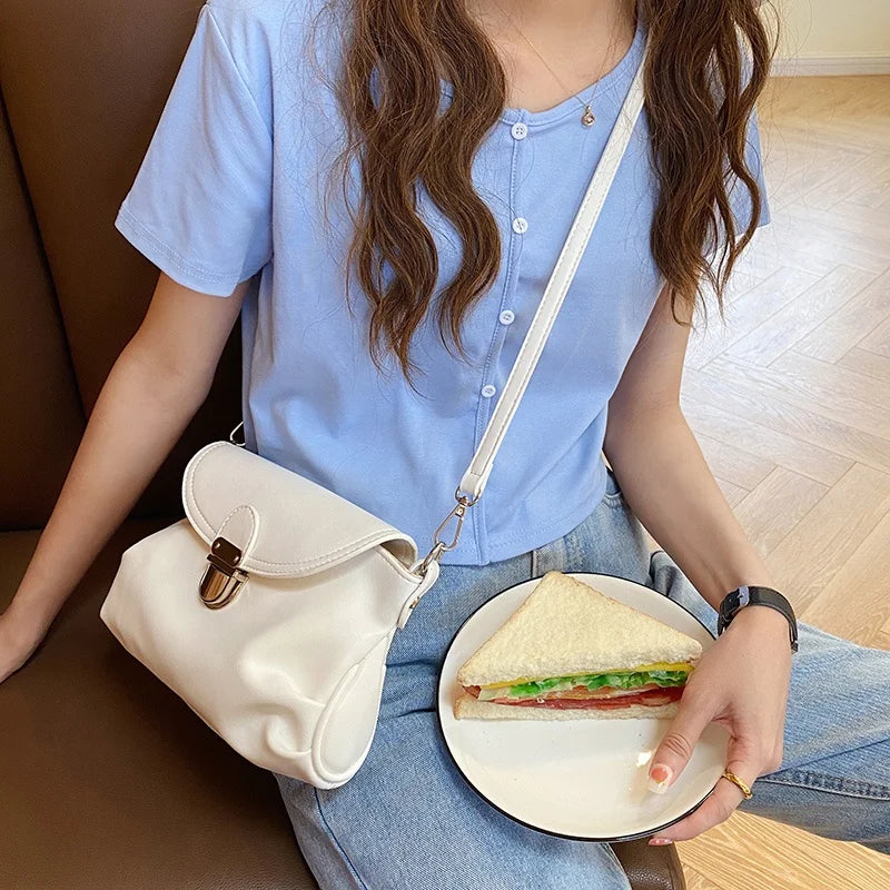 Wholesale Ladies Soft PU Leather Handbag Fashion Link Shoulder Bag for Summer and Spring