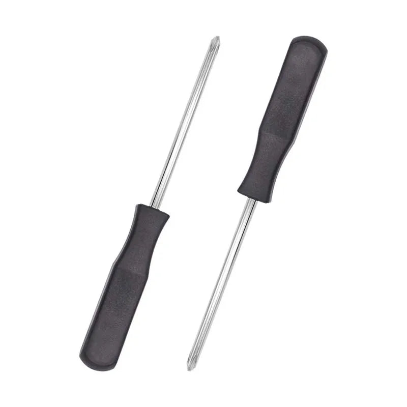 High Quality Industrial 45# Steel Black Plastic Handle Cross Screwdriver PH1 160mm Lengthened Screwdriver OEM DIY Nickel Finish