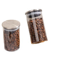 Hxglass Food Grade Glass Storage Jar with Steel Lid Tea Coffee Beans Grain & Candy Kitchen Storage Bottle Jar Carton Packing