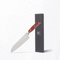 7 Inch 3cr13 Stainless Steel Kitchen Knife Ergonomic Pakka Wood Handle Kitchen Santoku Knife