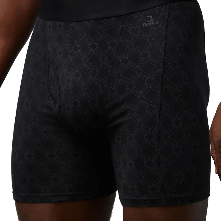 Wholesale Men's Classic Solid Breathable Eco-Friendly Cotton Stretch Boxer Briefs Open Fly Pouch Underwear