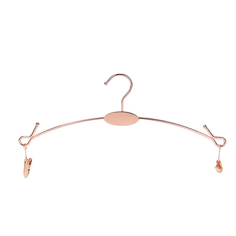 Superior Quality Market Exhibition Close Fitting Clothing Metal Durable Lingerie Hangers