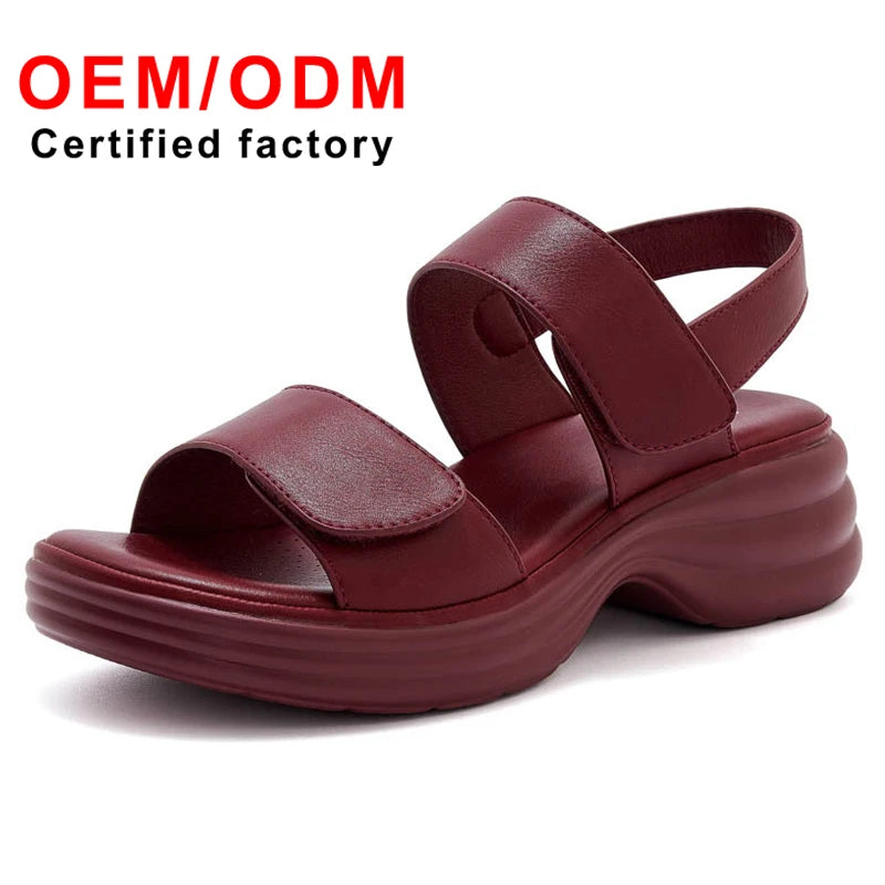 Hot Selling Women's Summer Platform Sandals Casual Arch Support Soft Feature Thick-Soled Beach Fashion Shoes