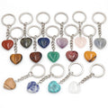 Wholesale Gemstone Key Chains Gemstone Pendant Key Chains Gemstone Heart Shape Pendants