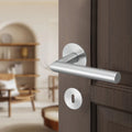 Manufacturer OEM Accept Modern Apartment Window Lever Silver Door Handle Stainless Steel