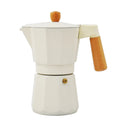 Aluminum  Coffee Accessories Coffee Maker 3/6 Cup Espresso  Moka Pot with Wooden Handle