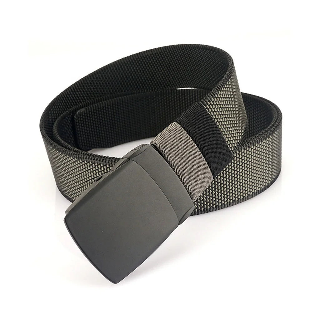 Rotating Buckle Waist Belt 1.5" Adjustable Fit Trim 2 Side Color Switchable Comfortable Outdoor Durable Tactical Belt