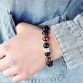 Factory Direct Sale Stainless Steel Jewelry Tiger Eye Bright Stone Men Bracelet