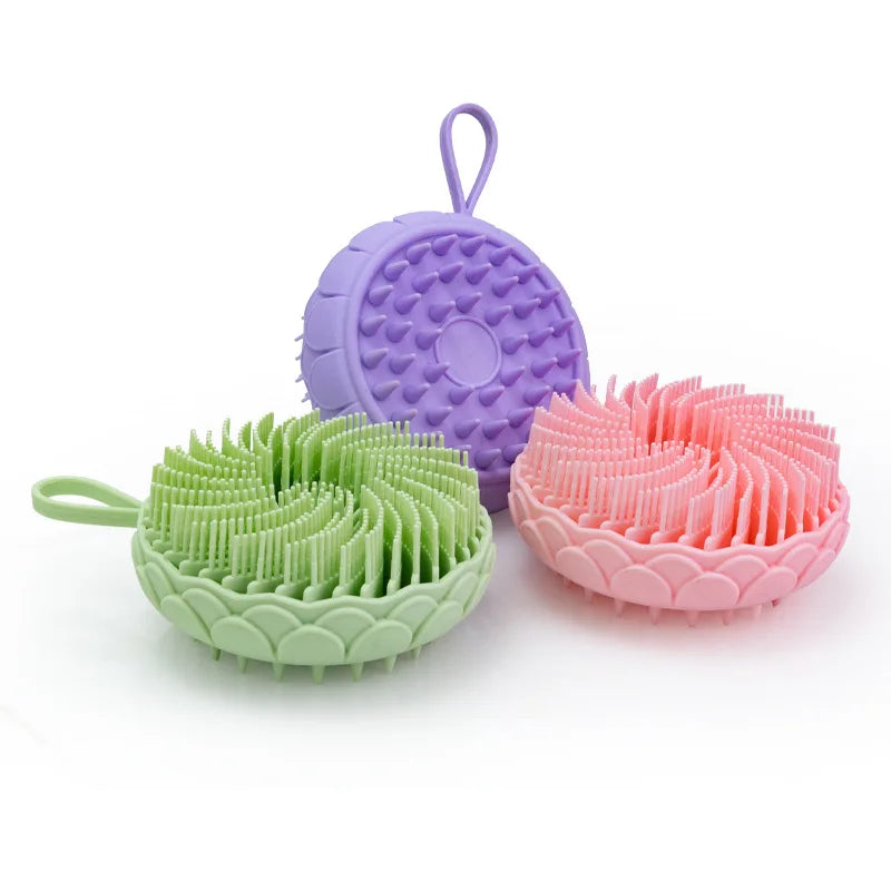 Double Sided Silicone Shower Brush for Cats Dogs Massage Pet Brush Cleaning Product Dog Cat Bath Brushes