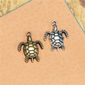 AA00280 Sea Turtle Charms Antique Tortoise Pendants Charms for Bracelet Necklace 23*17mm