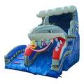 Hot Sale Giant Shark Cheap Inflatable Water slip Slide 22 Foot Commercial Inflatable Water Slide with Pool for Kids and Adults