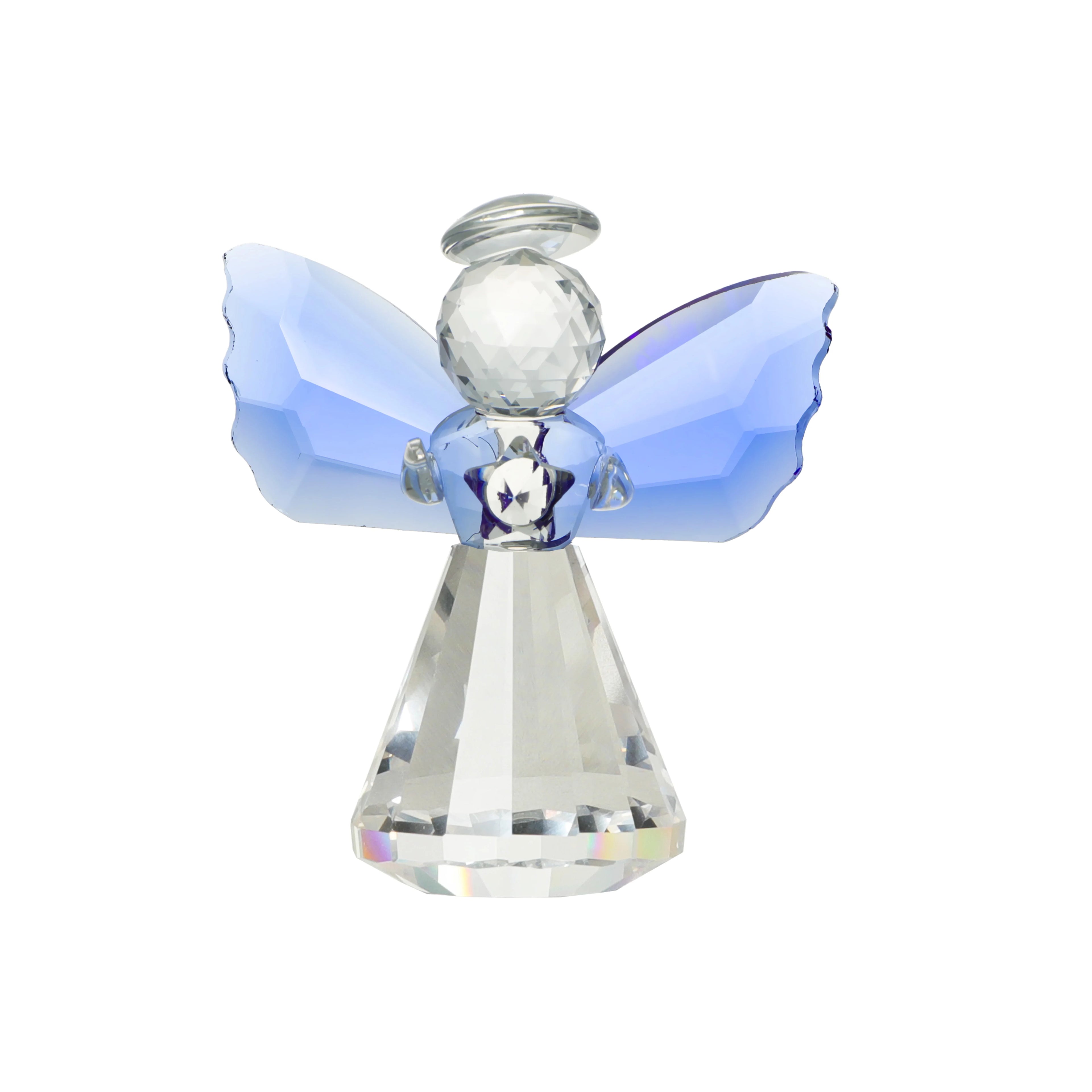 Crystal Angel Figurine Paperweight Decor Glass Ornaments Art  Home Table Decoration  Collectible Gifts
