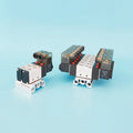 YXPC 4V210-08-2F Aluminum Alloy Pipe Thread Single Acting 220VAC 24VDC 1/4 INCH 5/2 Way Pneumatic Control Solenoid Valve Group