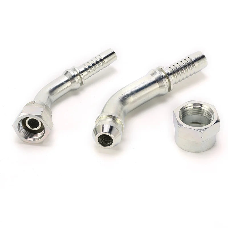 22641 BSP 60 Cone Female High Pressure Forged Carbon Steel Smooth Surface Hydraulic Fittings 2pcs SALNYA for Forklift