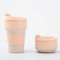Wholesale Customizable BPA Free Eco-Friendly Modern Design Silicone 500ml Unbreakable Foldable Camping Travel Coffee Tea Mug Lid