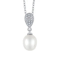 YH Jewelry Manufacturer High Quality Pearl Pendant 925 Sterling Silver Plated Drop Pendants Necklace for Wedding