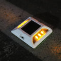 High Load Capacity Cast Aluminum LED Pavement Marker Ground Step Light Middle Road Marking Reflector Solar Road Stud with Spike
