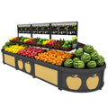 Manufacturer Display Rack 2 Layers Metal Supermarket Equipment Vegetable Shelf
