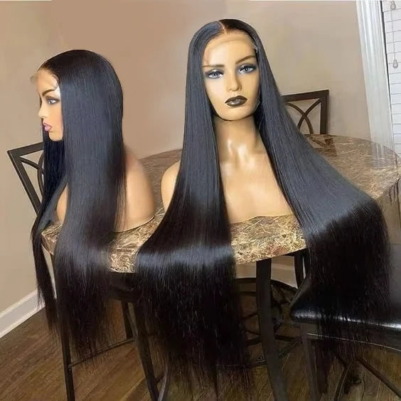 13x4 Transparent Lace Frontal Wig Vendors Cuticle Aligned Vietnamese Raw Bone Straight Human Hair Wigs for Black Women