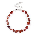 Hot Sale Wholesale Irregular Garnet Stone Beads Religious Style Bracelet Charm Fashion Unisex Bracelet As Gift Selection