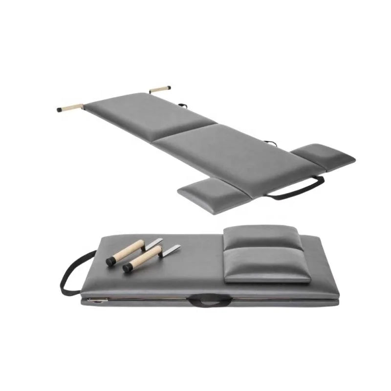 OEM Color Pilates Mat Work Leather Foldable Mat Pilates Low Folding Mat