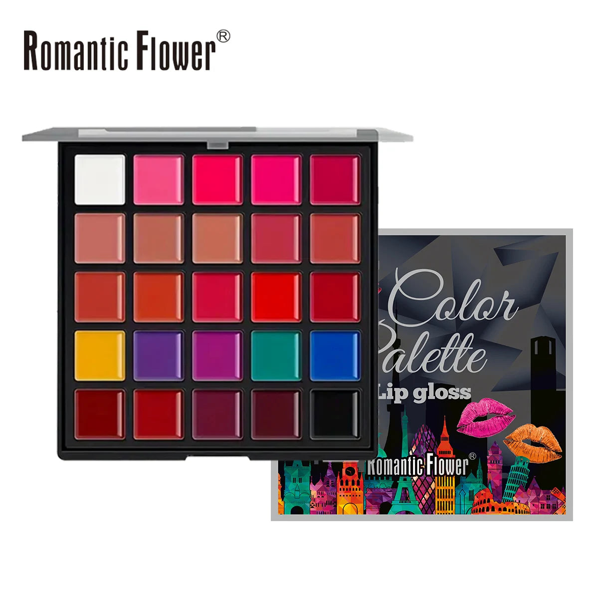 25 Color Lip Make up Waterproof Moisturizer Lip Gloss Palette in Stock