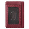 Vintage Microfiber Credit Card Holder Cases Wallet With Id Window for Men Women Travel Wallet Multifunctional Purses