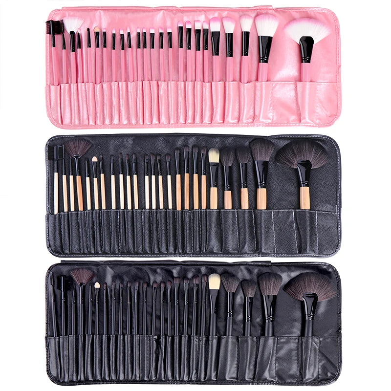24pcs Professional Makeup Brushes Set Eyeshadow Blush Lip Brush Beauty Cosmetic Tools