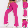 Custom Logo Plain High Waist Flare Legging for Women Fitness Workout Flare Yoga Pants
