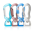 Wholesale Portable Multi-purpose Keychain Clip for Pets  Aluminum Swivel Carabiner Hook Auto Locking Snap Hook for Dog Leash